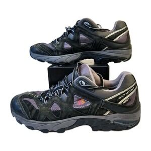 Garmont Momentum GTX Shoes Mens 10.5‎ Black Gray Gore-Tex Hiking Outdoor Low Top